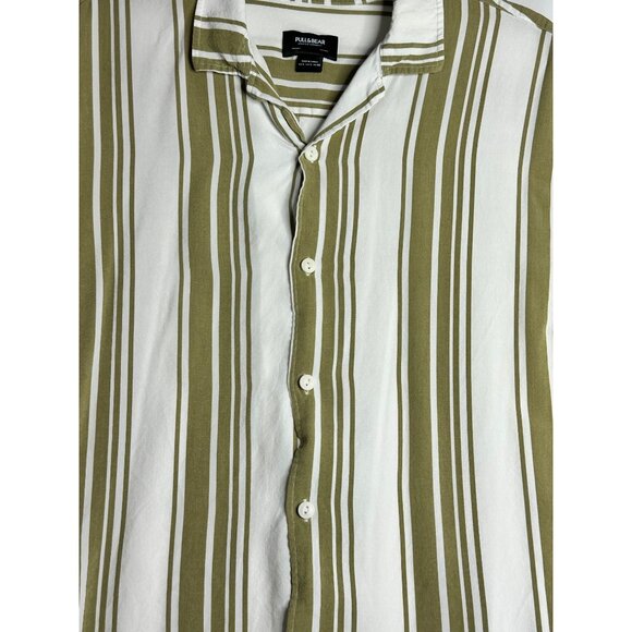 PULL & BEAR Updated Garments Soft Button Down Shirt Mens Large - Turkey - Picture 2 of 4